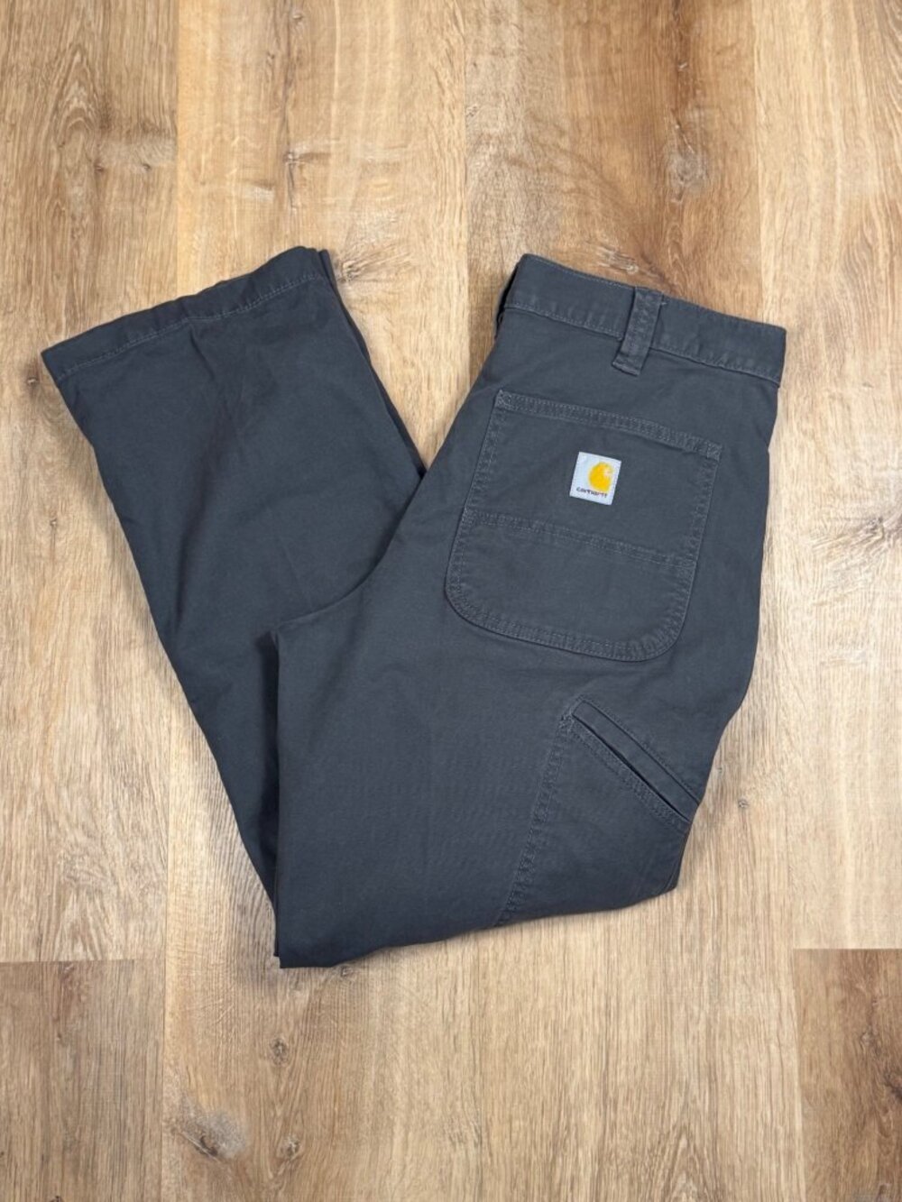Carhartt Mens Relaxed Fit Work Pants 33x30 Black Durable Cotton Blend
